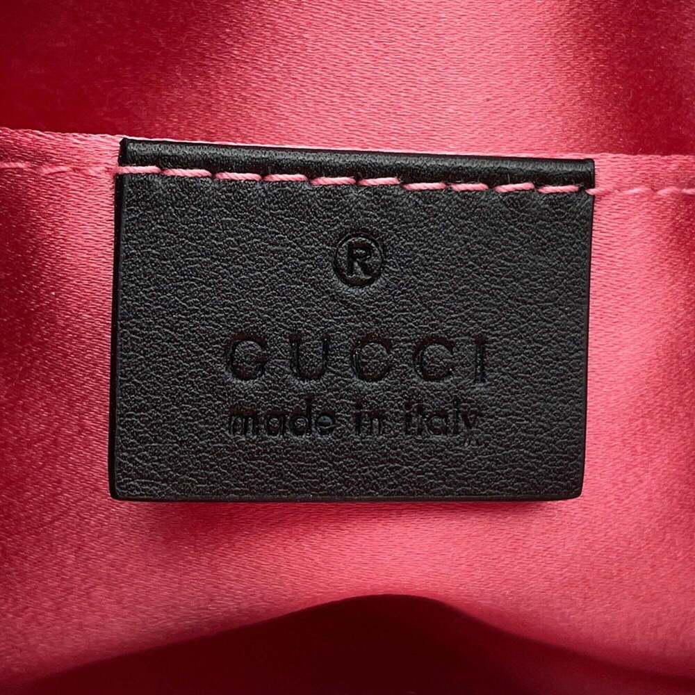 GUCCI Black Leather GG Marmont Pouch - Picture 16 of 16